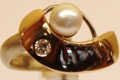 Ring m perle